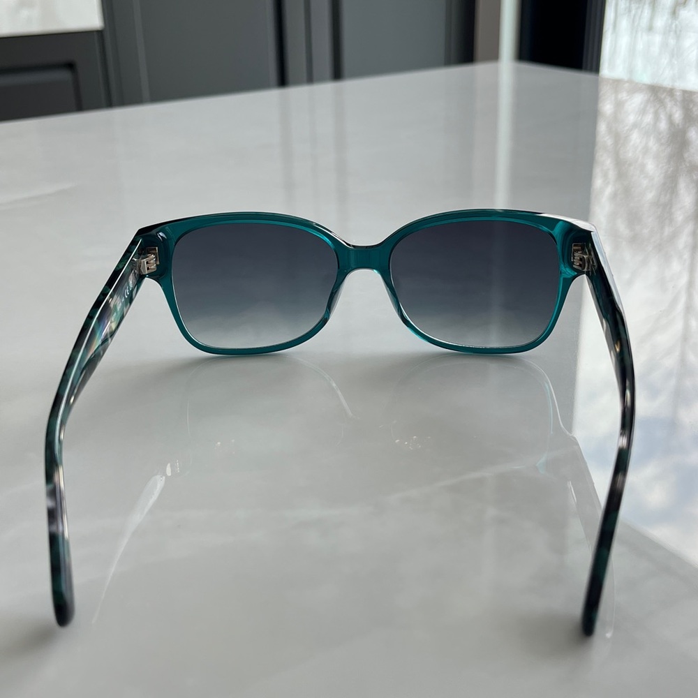 Kate Spade Trulee Sunglasses. Green, Square Frames, UV400. - Picture 7 of 15